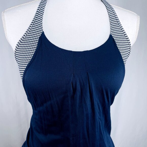 LULULEMON Practice Freely Inkwell Navy Blue Workout Tank Built in Bra 4 - Picture 11 of 15